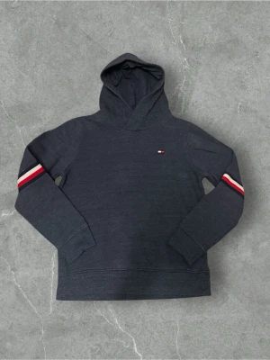 En mörkblå Tommy Hilfiger hoodie - En mörkblå Tommy Hilfiger hoodie för endast 49 kr! Den har Tommy Hilfiger färgerna runt om ärmen och även loggan på bröstet🤩 pris är ej hugget i sten 🪨 pris kan diskuteras