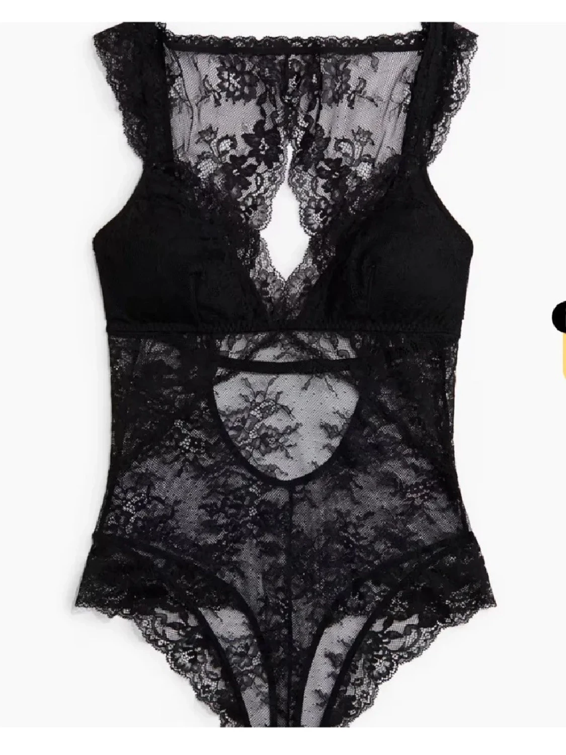 Svart spetsbody från hm!
