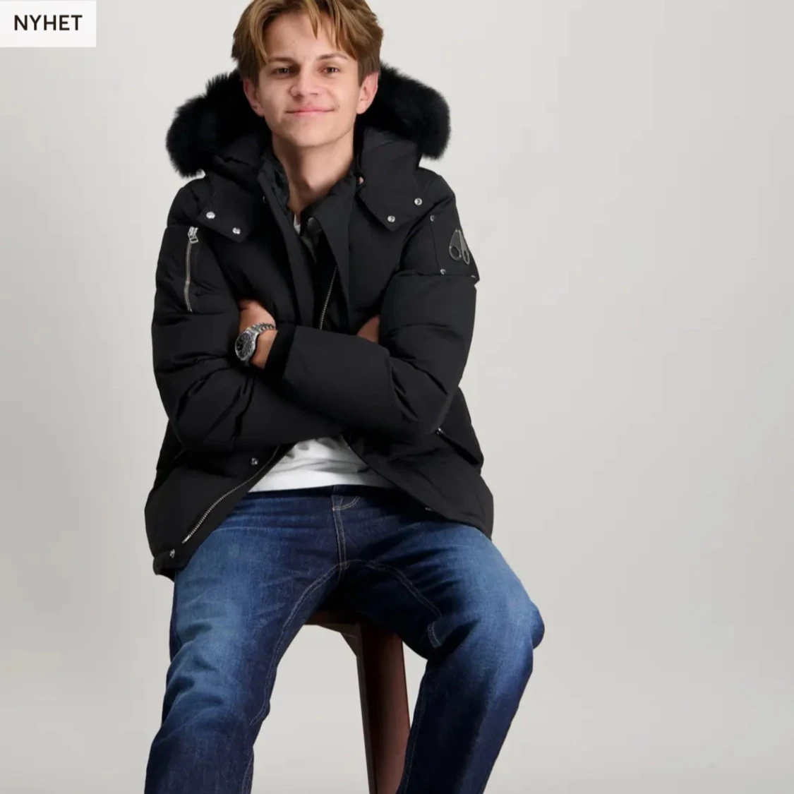 Svart pufferjacka från Moose Knuckles - 3