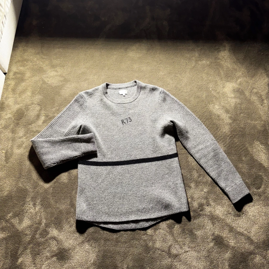 Grå stickad tröja från GANT Rugger - 1