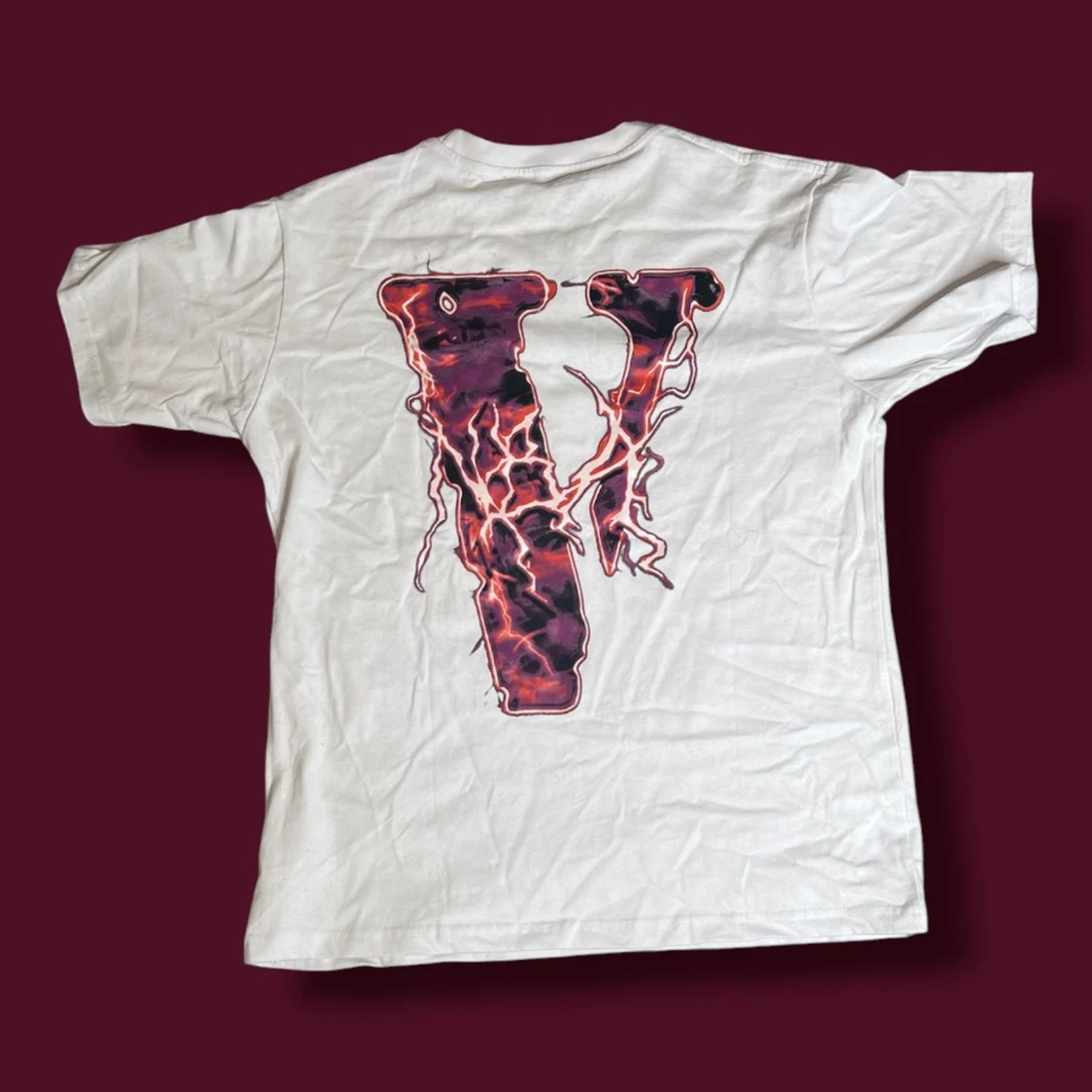 Vit Vlone t-shirt med grafiskt tryck - 1