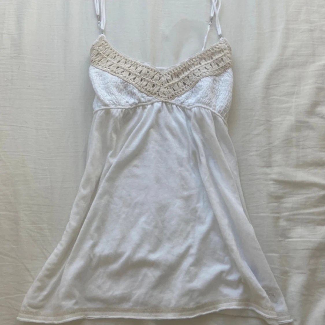 Vit kortklänning Abercrombie & Fitch