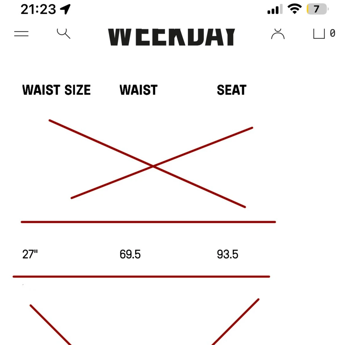 Blå bootcut jeans från Weekday, W27 - 3