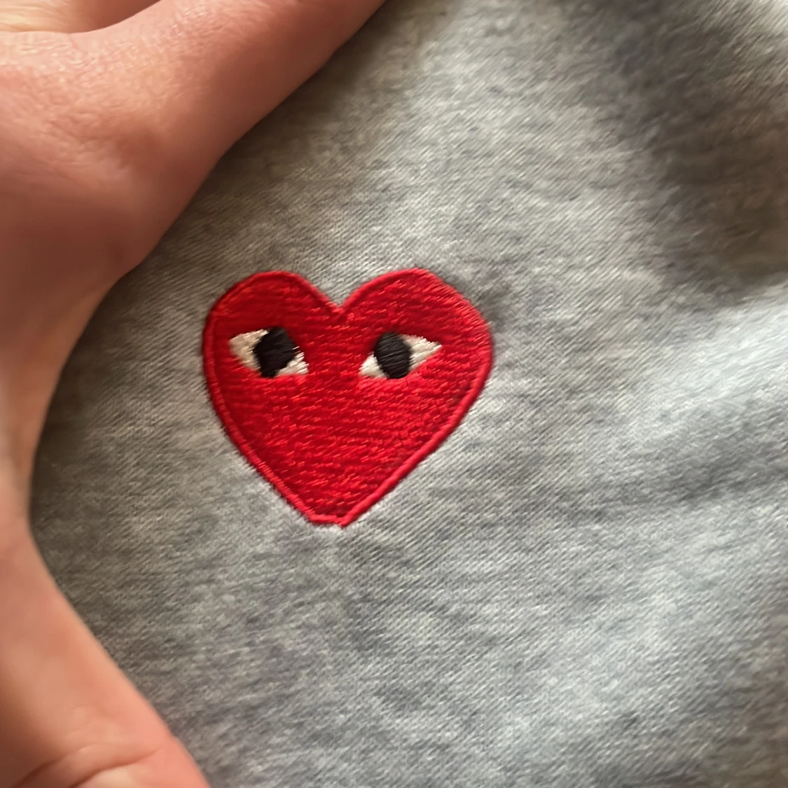 Grå zip tröja från cdg  - 1