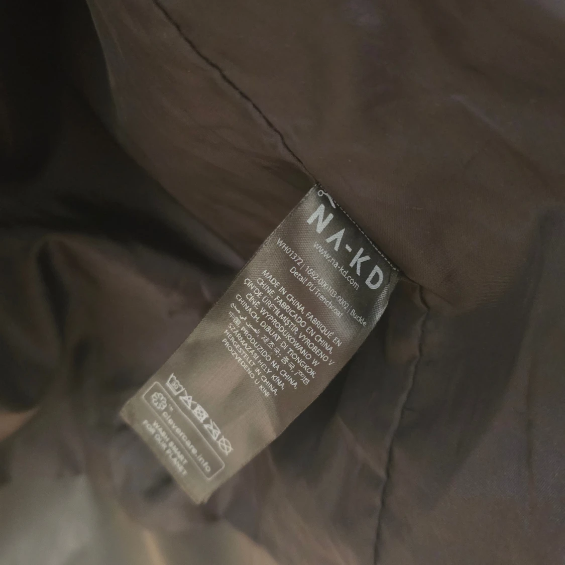 NA-KD oversized svart läder trenchcoat - 3