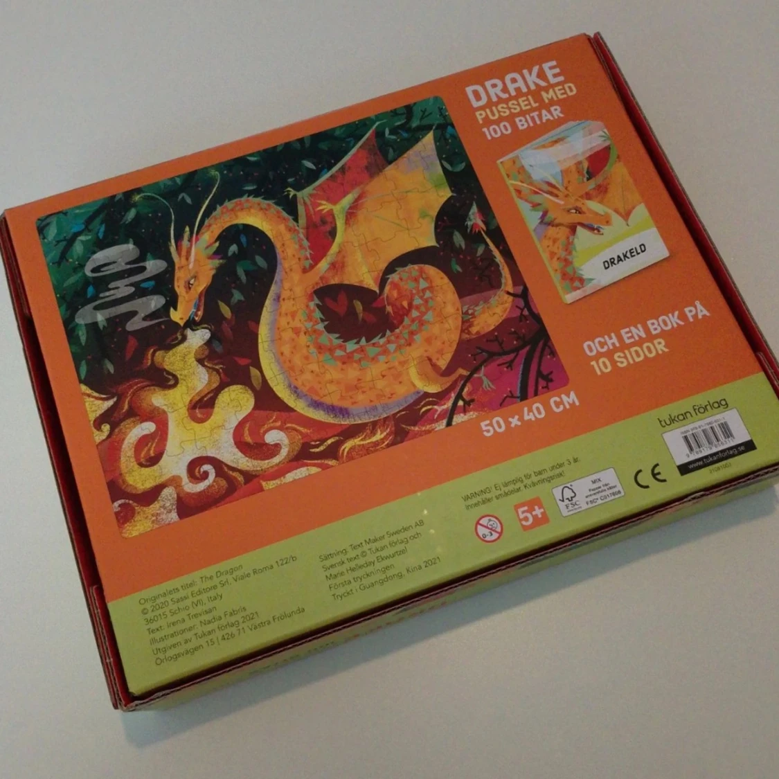 Drake: Pussel med 100 bitar och en bok på 10 sidor - 1