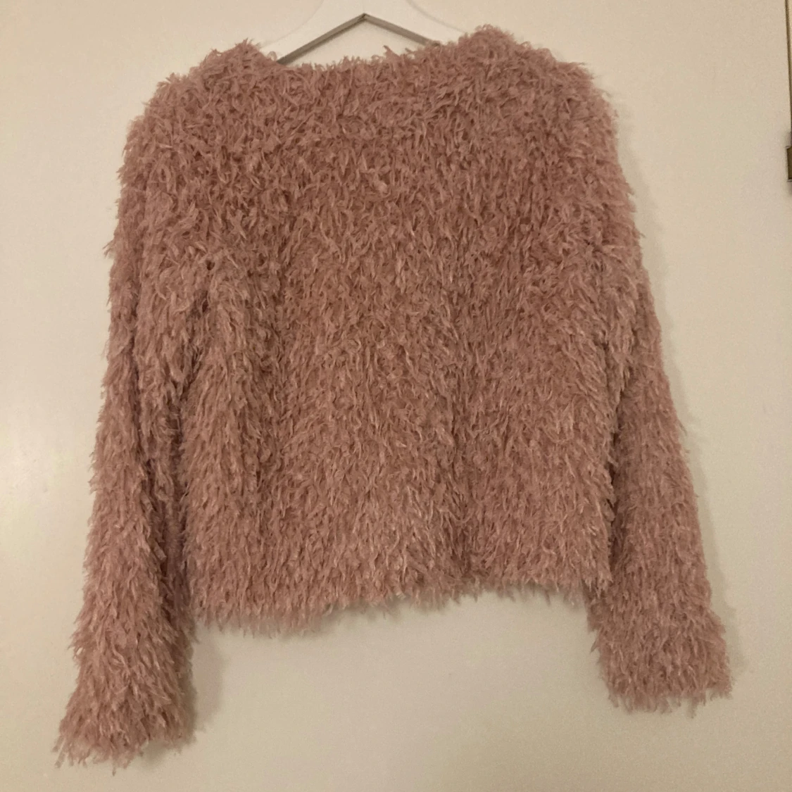Rosa fluffig pälsjacka från Lindex - 1
