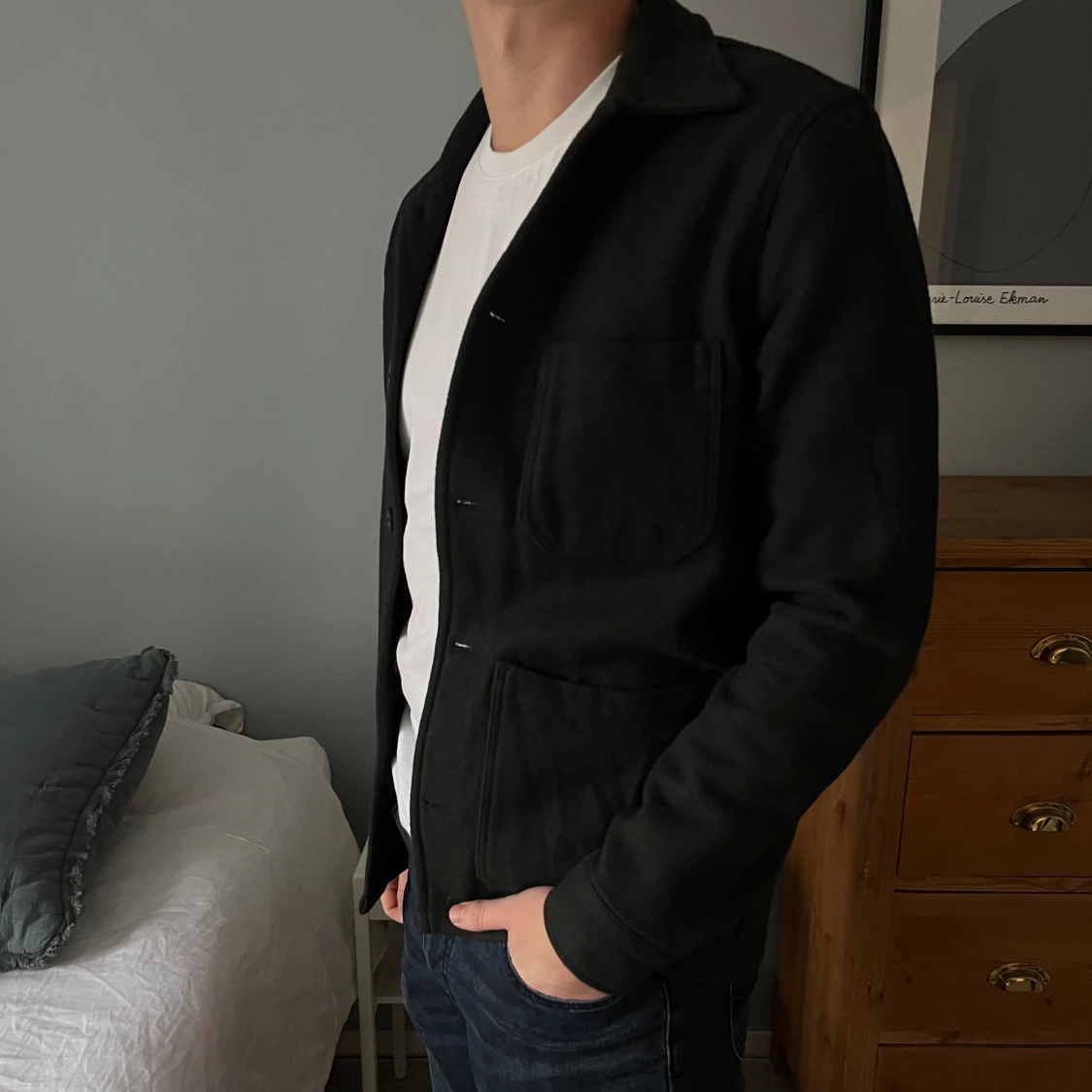 Svart/mörkgrön overshirt från A Day's March