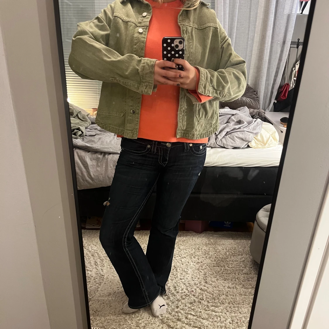 Grön jeansjacka Zara - 1