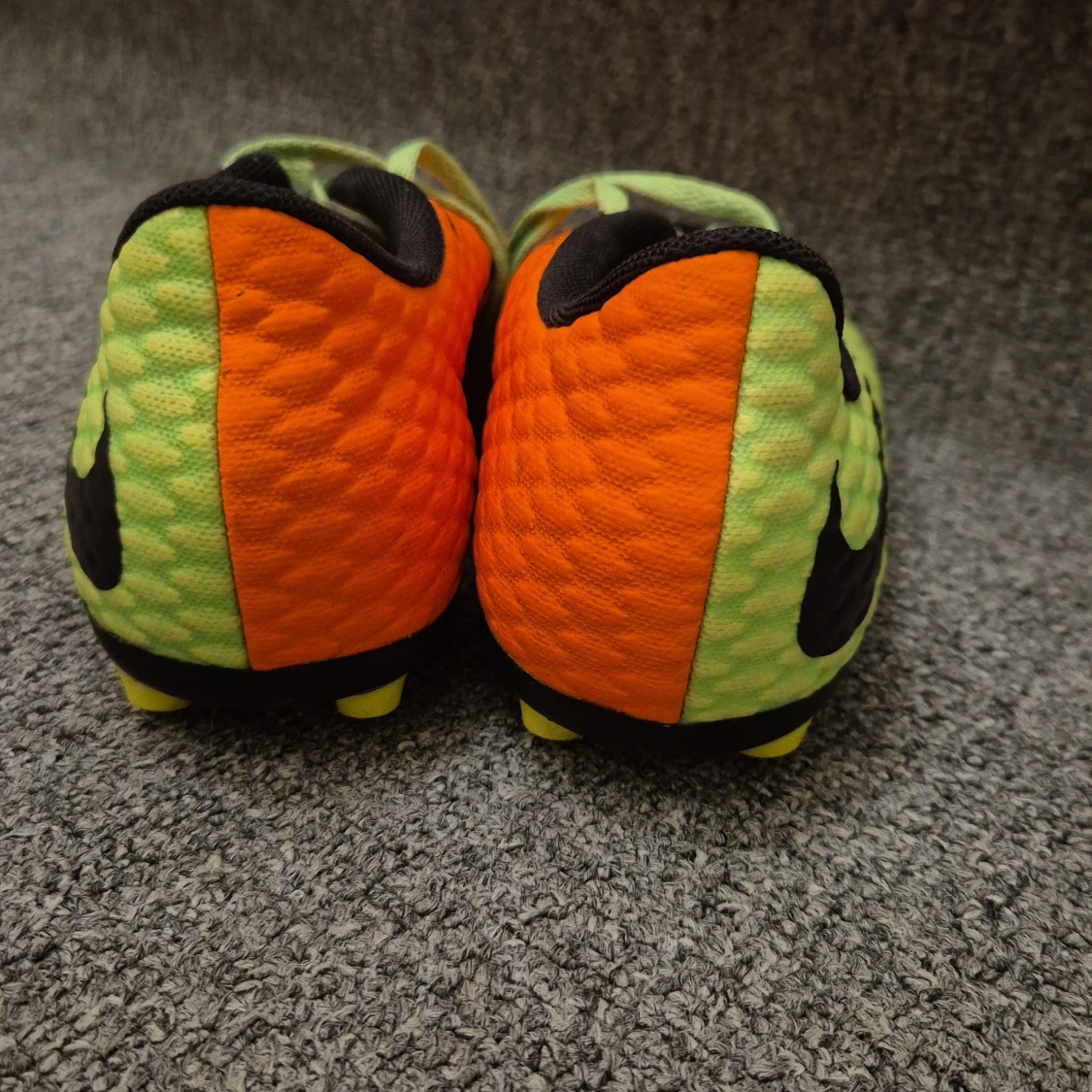 Nike Hypervenom fotbollsskor orange/grön - 2