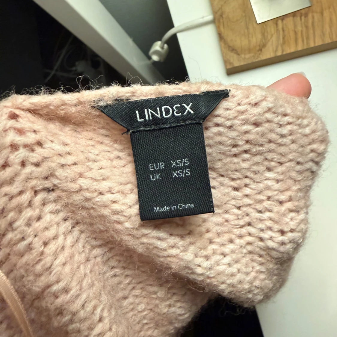 Ljusrosa stickad kofta💖 - 4