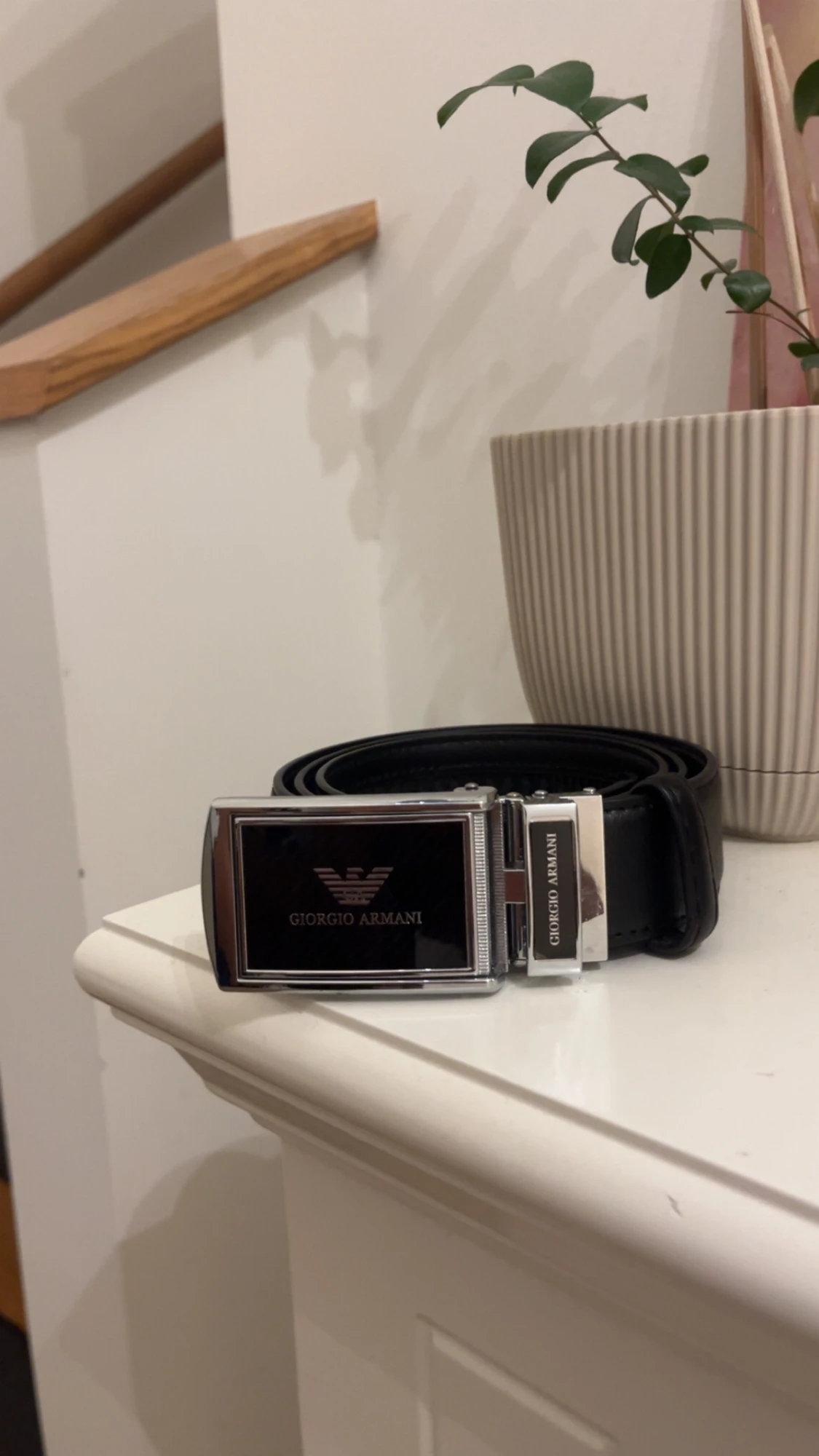 Svart skärp från Giorgio Armani - 1