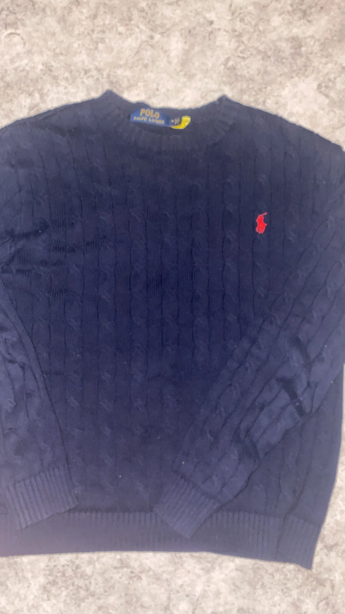 Ralph lauren kabelstickad hoodie