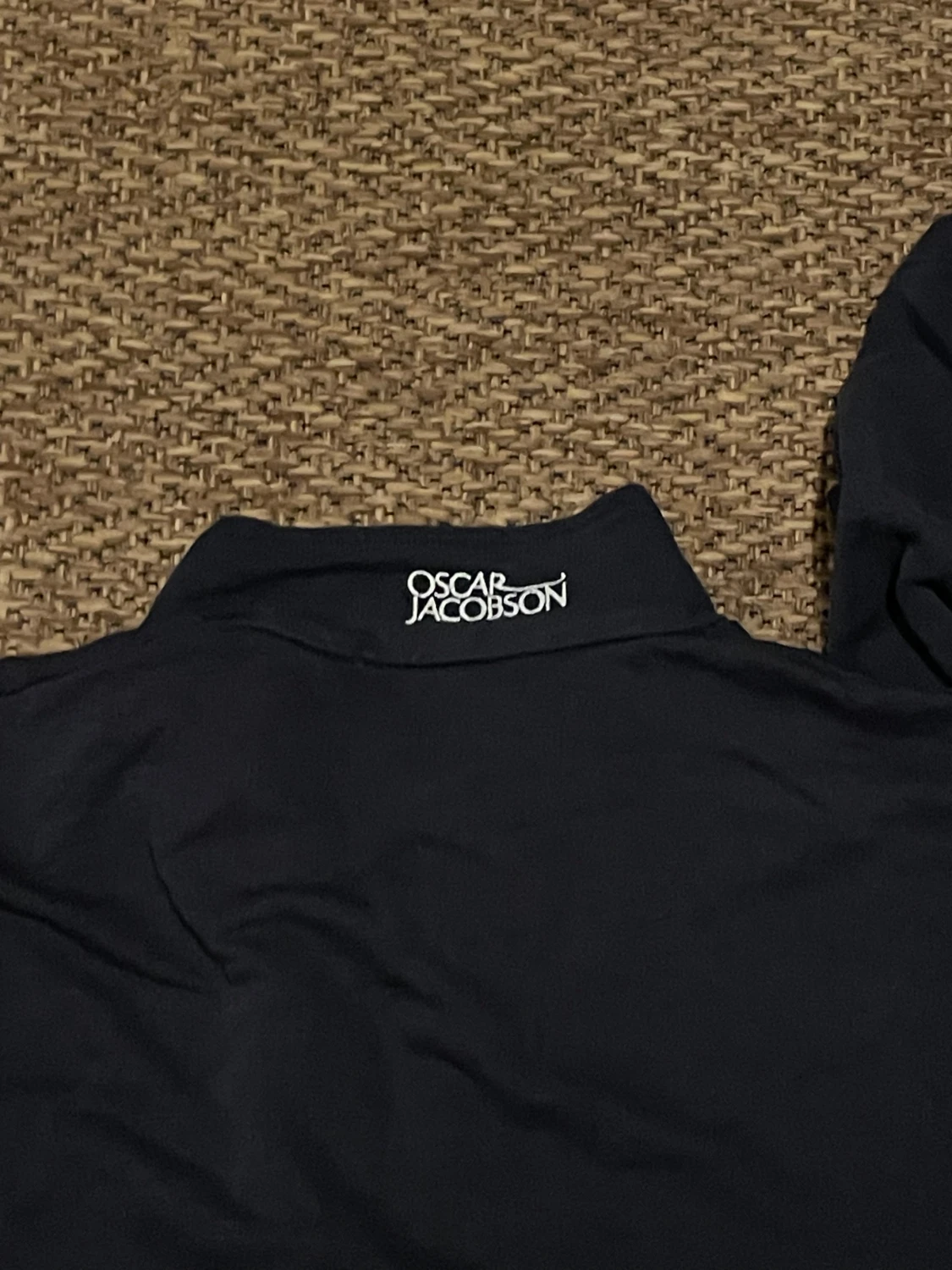 Marinblå half zip tröja Oscar Jacobson - 1