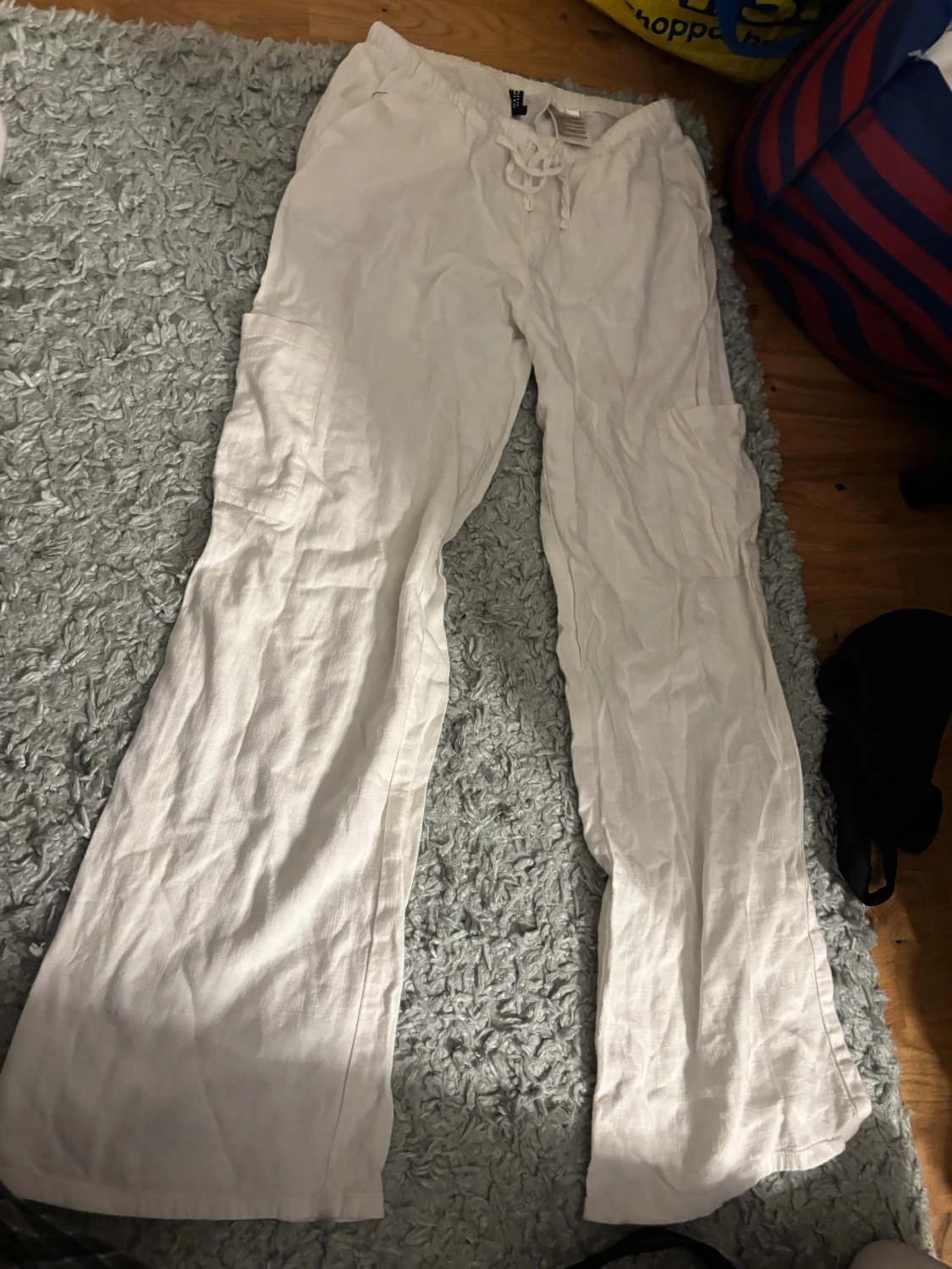 Vita linnebyxor från H&M Divided XS - 1