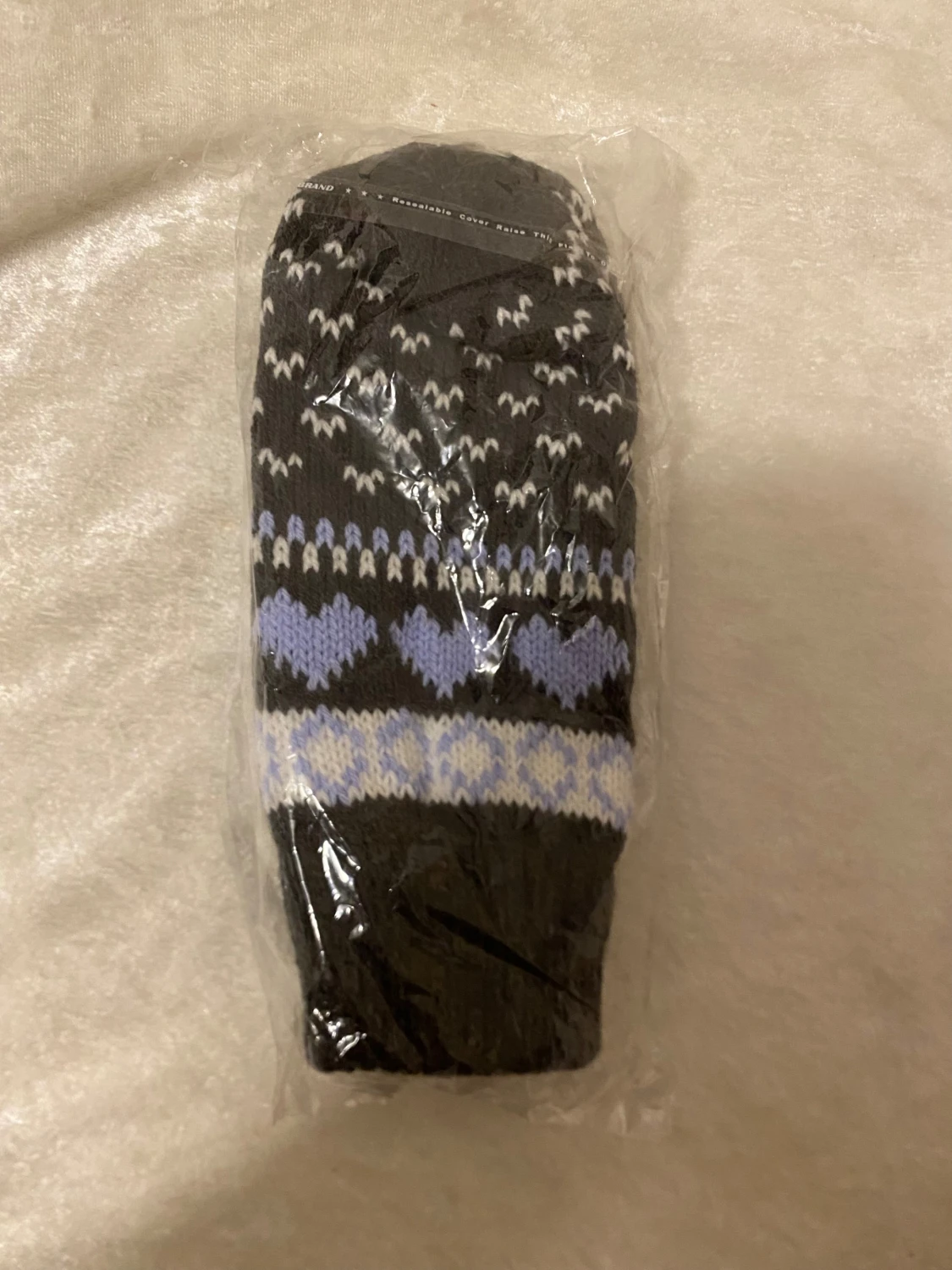 Stickad Vinter Vantar med Fleece Inuti  - 3