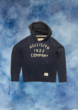 Vintage Hollister Hoodie - Extremt sällsynt och unik Hollister Hoodie med tryck | Hoodien har en unik sliten & distressed design! | Väldigt bra skick | Storlek M | Längd ca 67 cm, Bredd 56 cm under armhål-armhåla. Priset ej hugget i sten! 