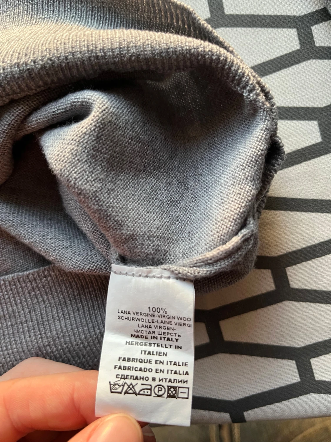 Grå stickad tröja Gran Sasso - 5