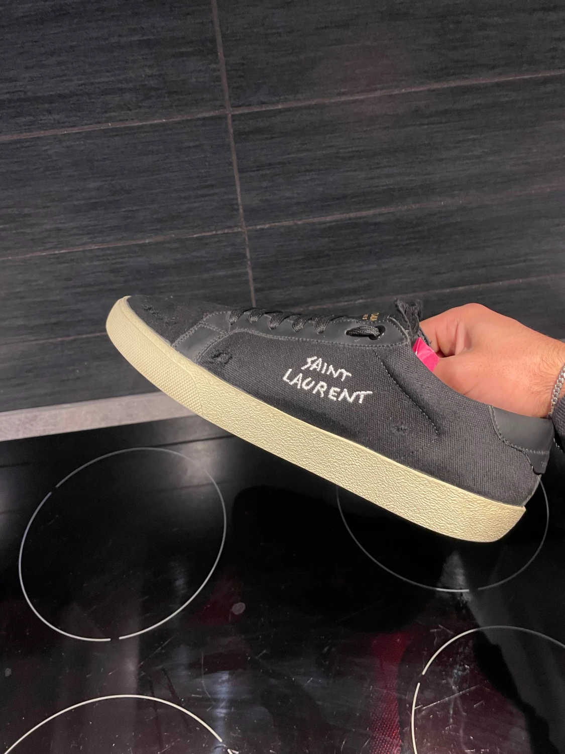 Svarta Saint Laurent sneakers - 4