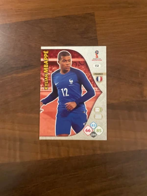 FIFA World Cup Russia 2018 - Kylian Mbappé & Lionel Messi Samlarkort - Två coola samlarkort från FIFA World Cup 2018 med fotbollsstjärnorna Kylian Mbappé (Frankrike) och Lionel Messi (Argentina). Perfekt för dig som älskar fotboll och vill ha unika kort på världens bästa spelare i din samling!