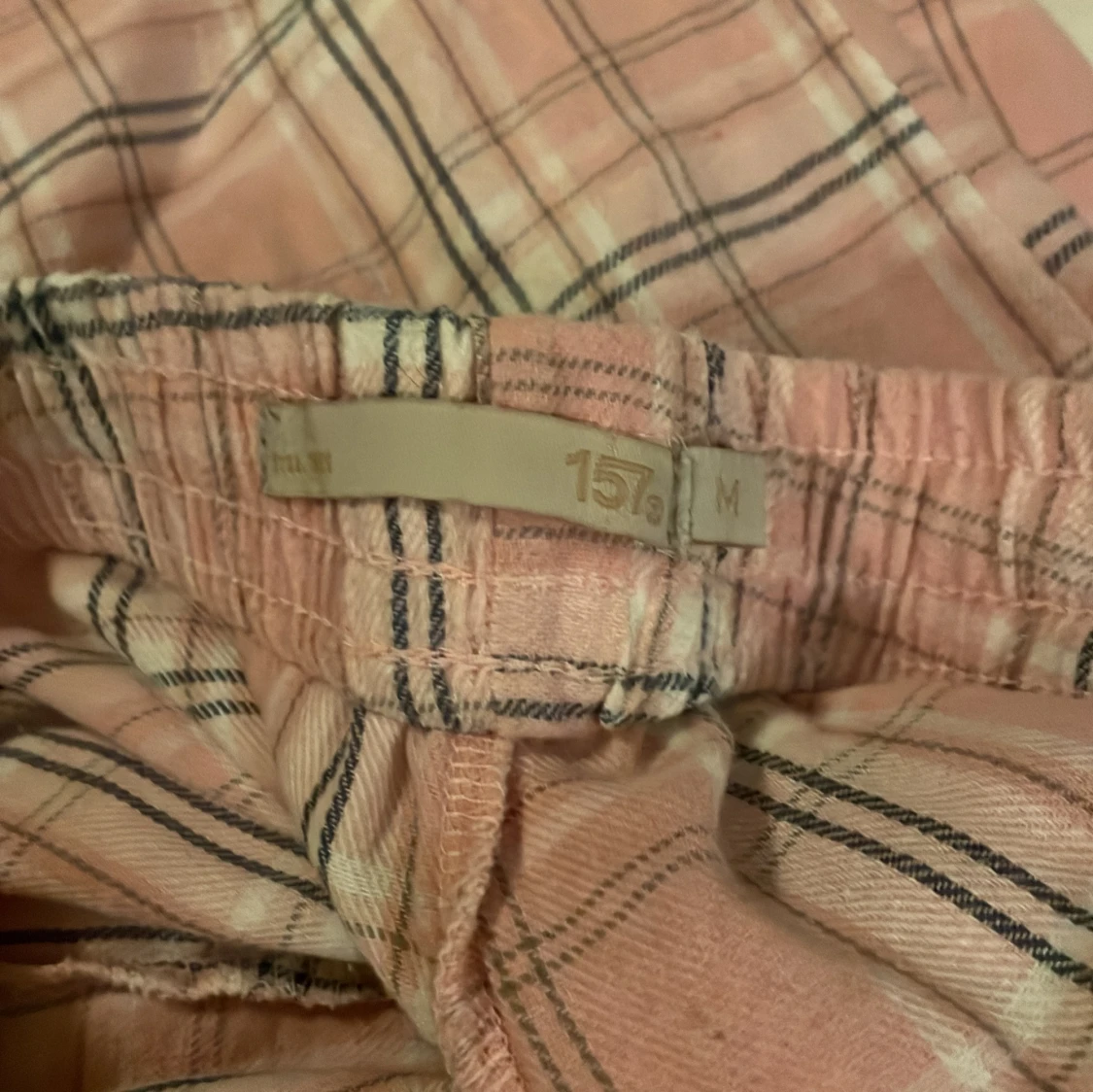 Rosa rutiga pyjamas set  från 157 - 1