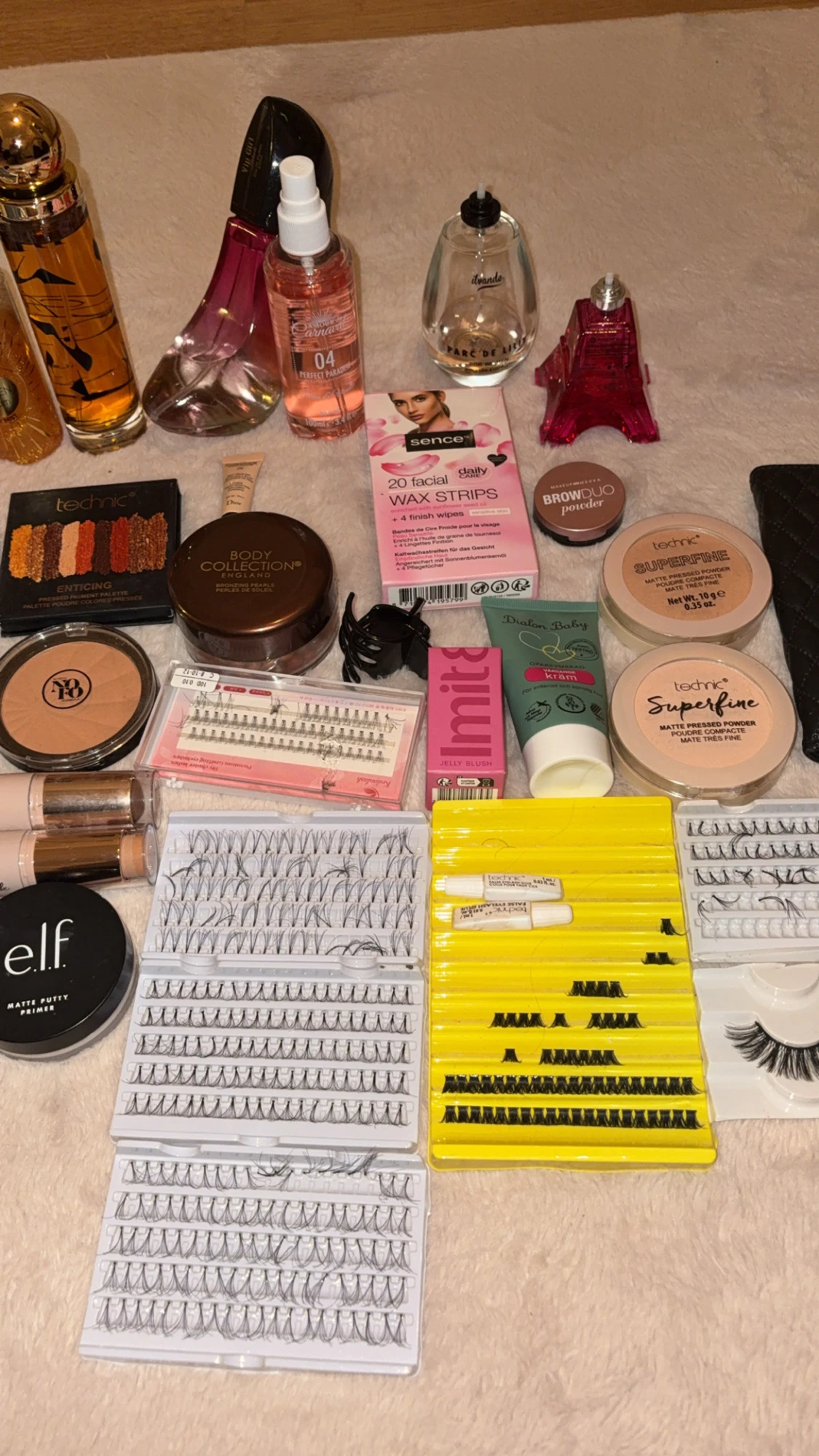 Stort sminkpaket med borstar och fransar - 2