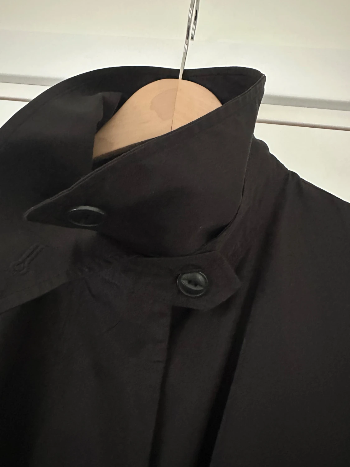 Svart trenchcoat från H&M, strl M - 2