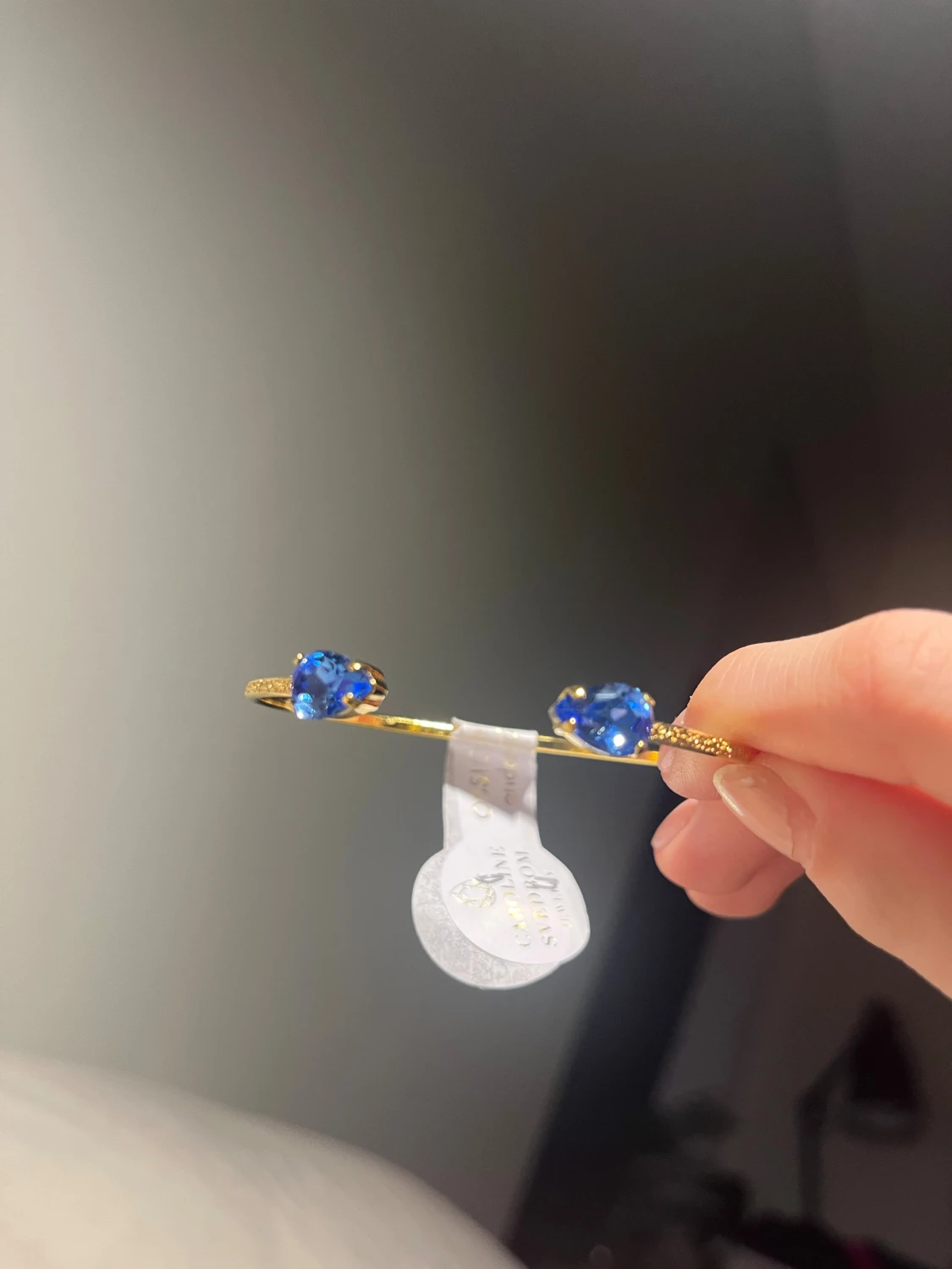 Guldarmband med blå stenar Caroline Svedbom Svedbom - 2