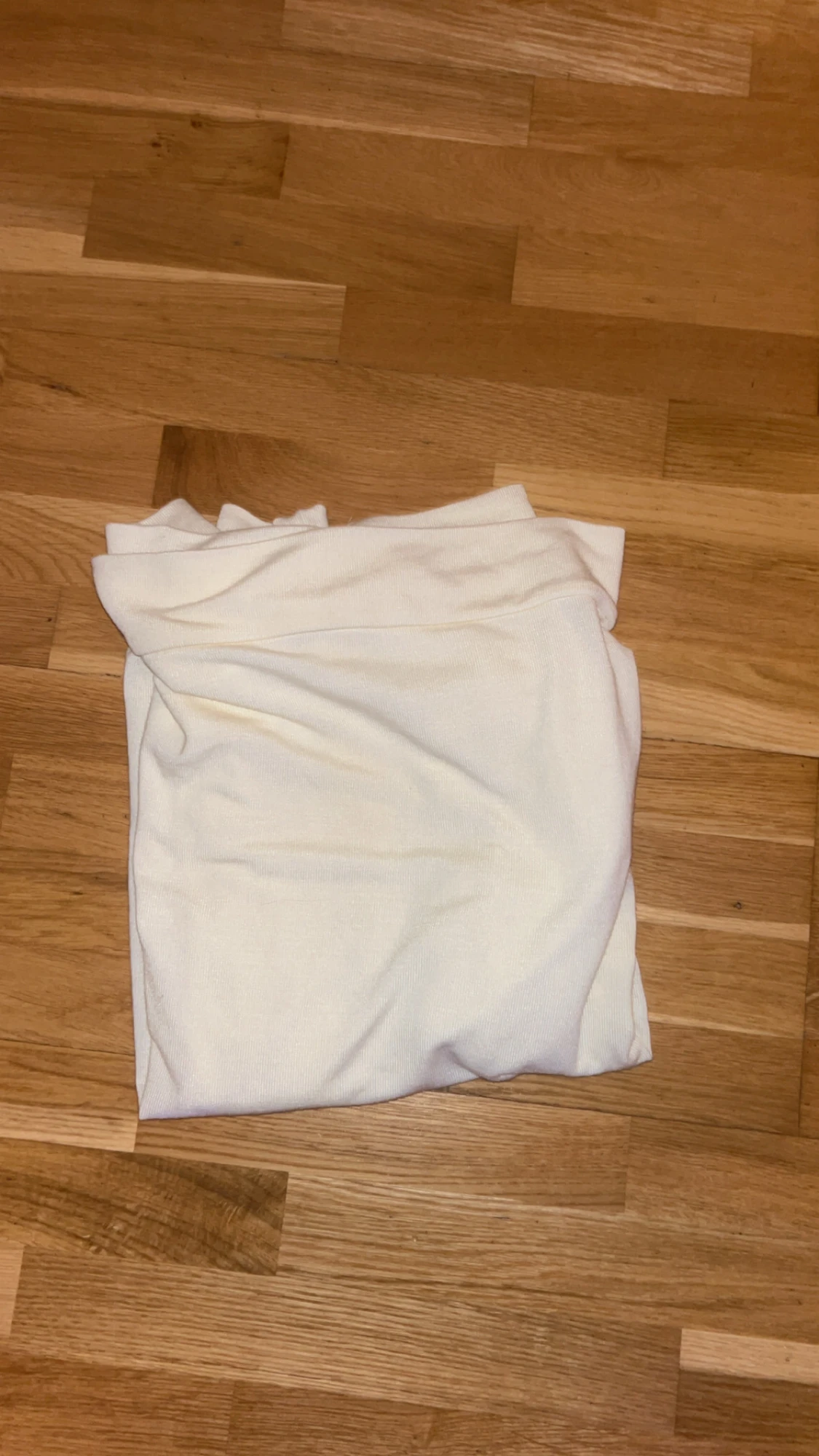 Vit Kashmir tröja med half zip - 1