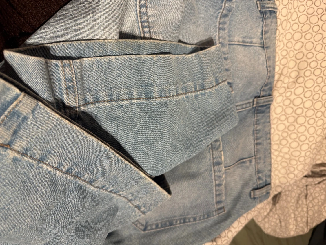 Ljusblå wide jeans  - 4