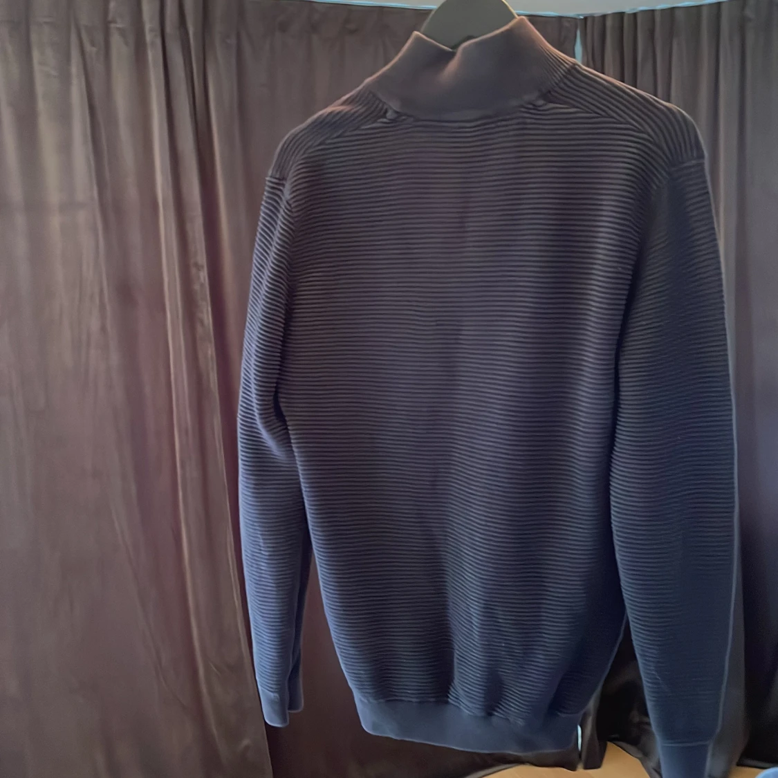 Svart half zip tröja Solid - 1