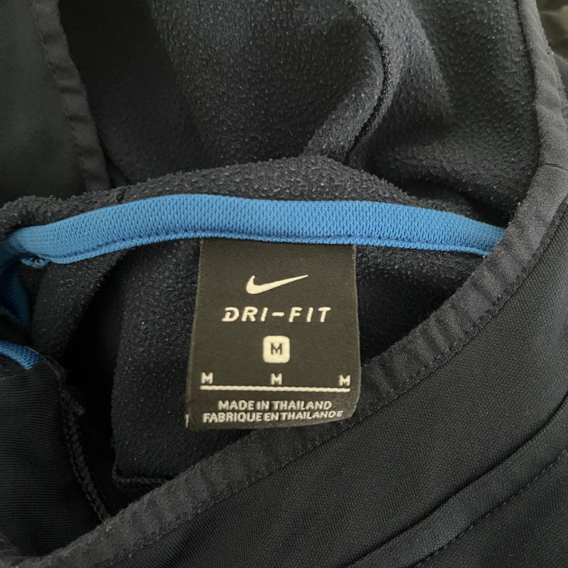 Mörkblå Nike hoodie Dri-Fit M - 1