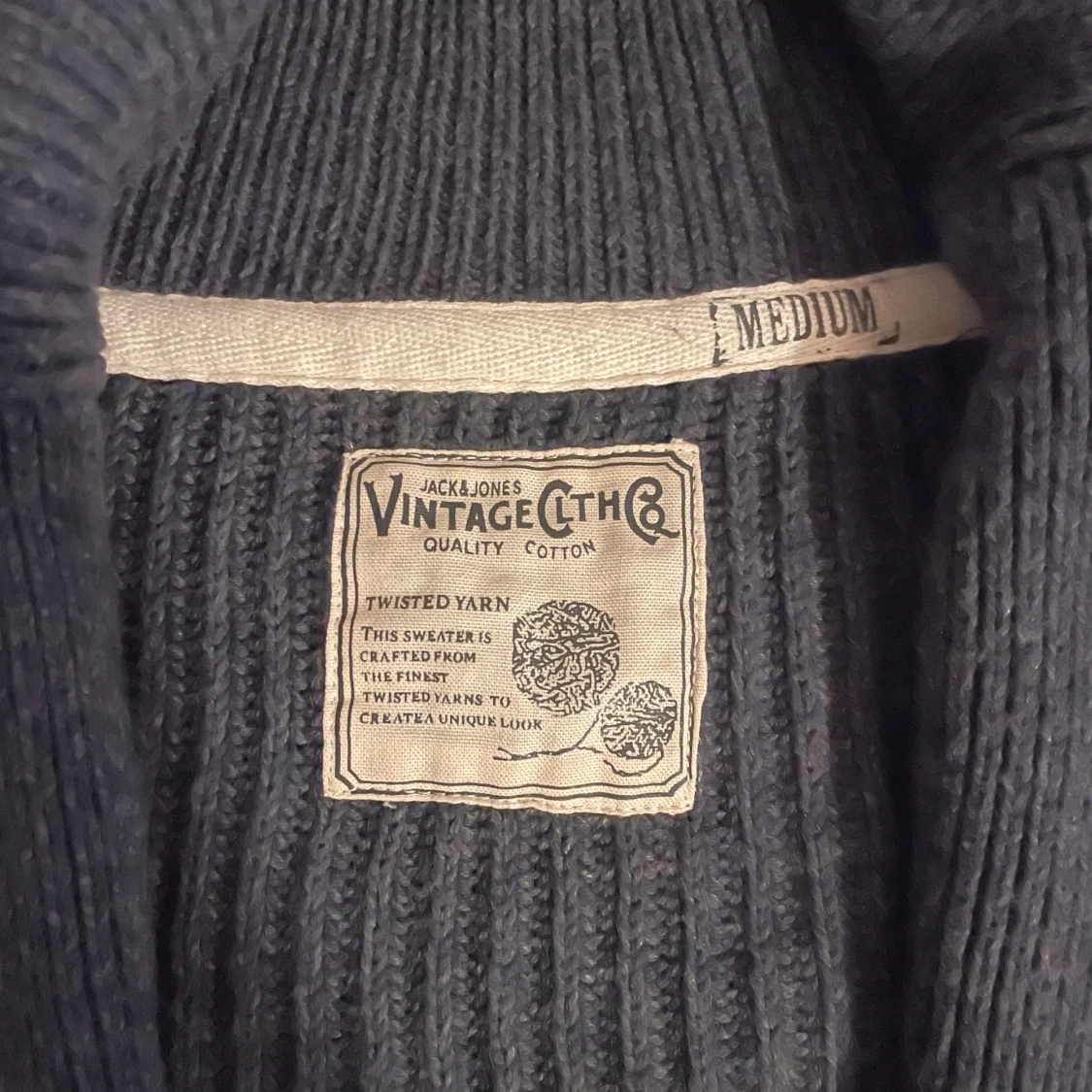 Mörkgrå ribbad kofta Jack & Jones - 2