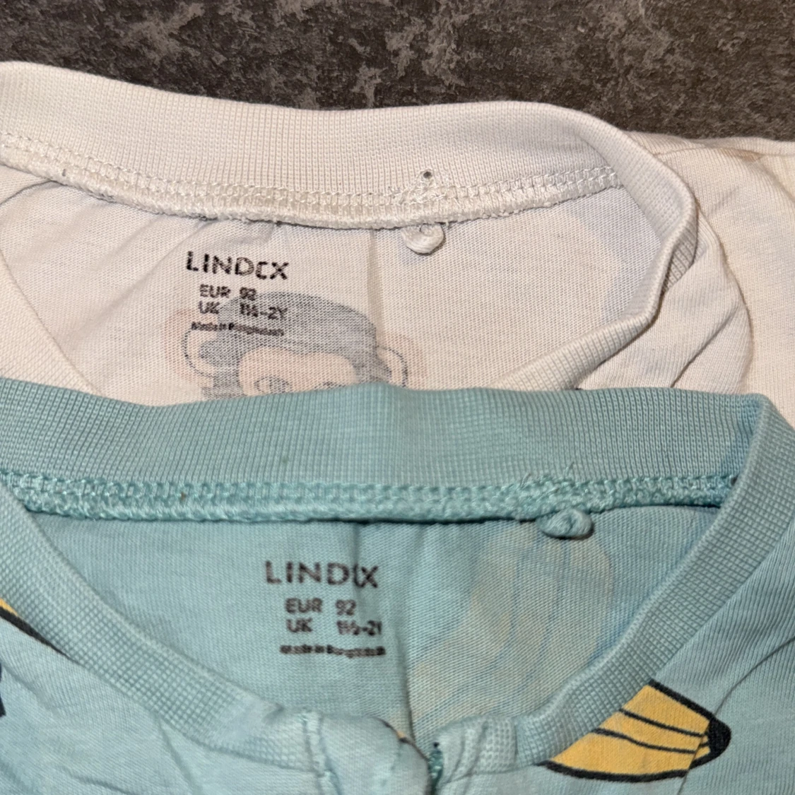 Två Lindex pyjamaser med apor & bananer - 3