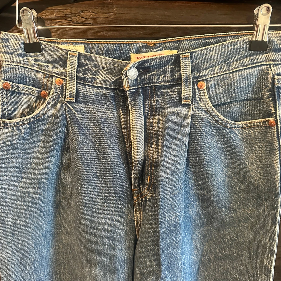 Levi's Ribcage jeans ljusblå - 2