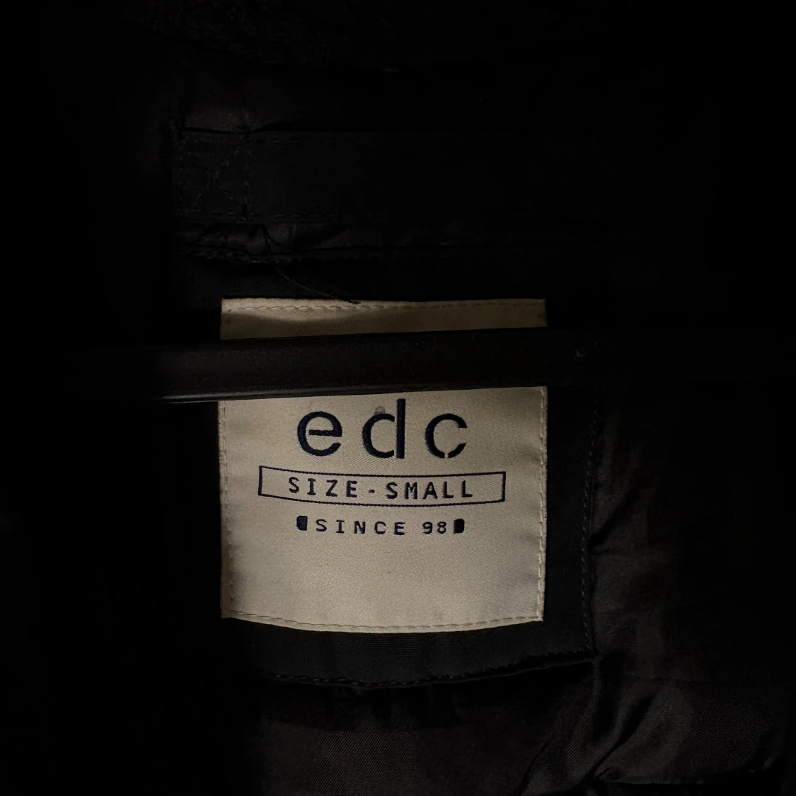 Svart parkajacka från edc, strl S - 2