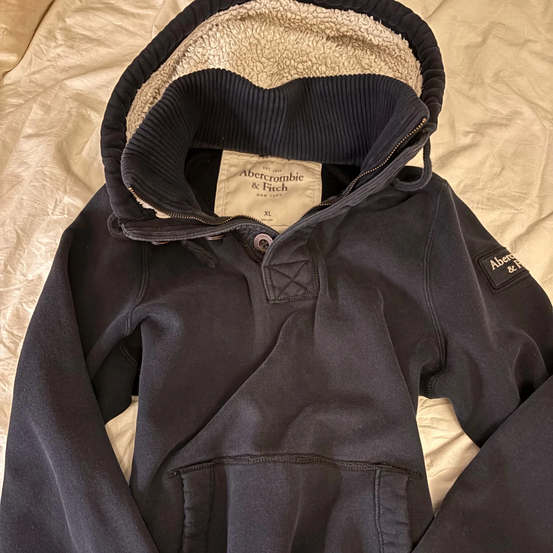 Vintage y2k abercrombie & fitch kofta/jacka/hoodie