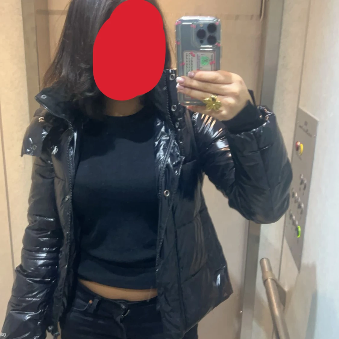 Glansig calvin klein jacka - 4