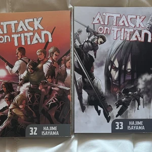 Attack on Titan Vol. 31, 32 & 33 - Fyra spännande volymer av den populära manga-serien Attack on Titan! Full av action, episka strider och dramatiska illustrationer som fångar kampen mellan människor och jättar. Perfekt för dig som gillar intensiva berättelser och coola karaktärer.