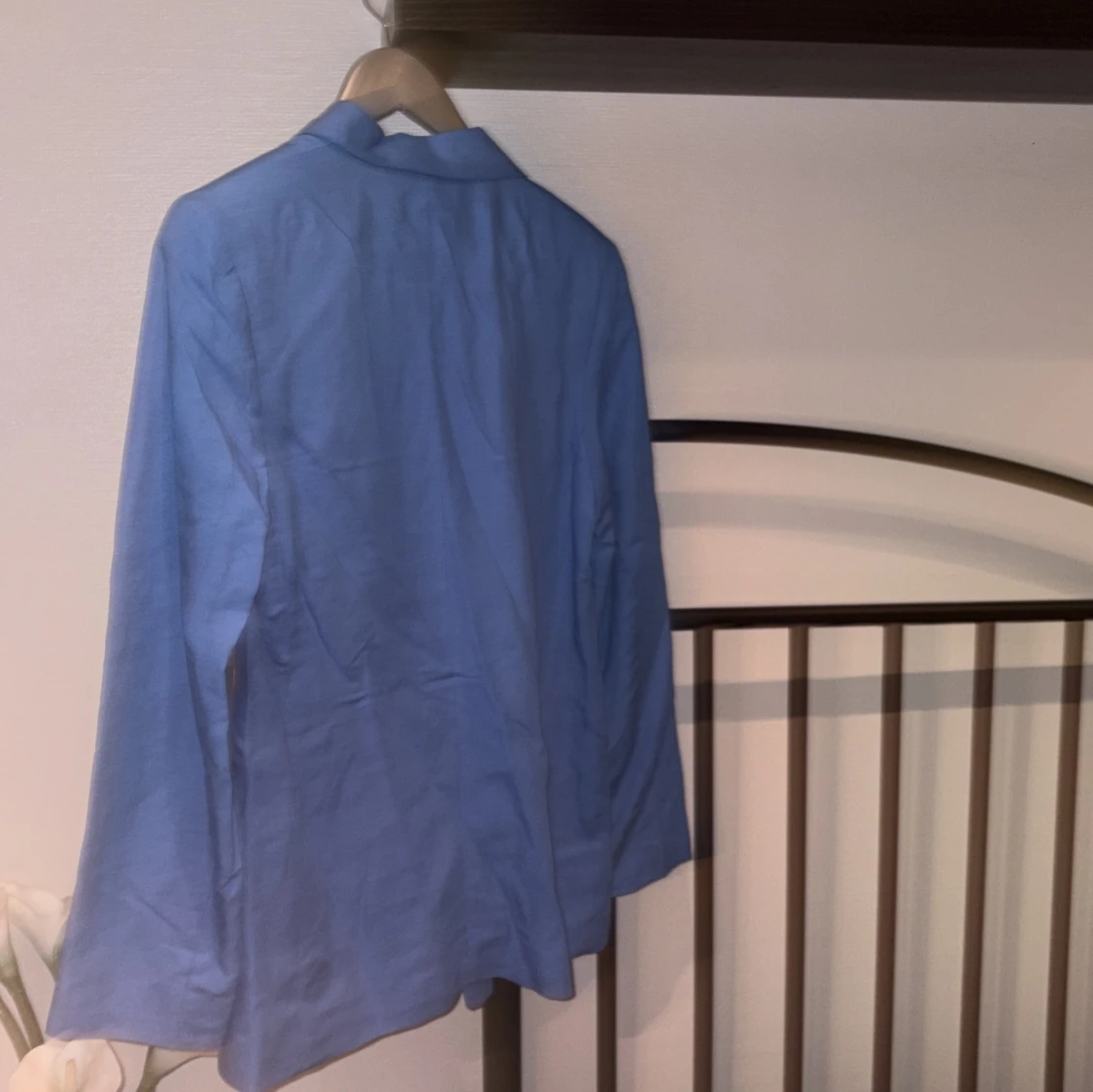 Blå kavaj från H&M i linneblandning - 3