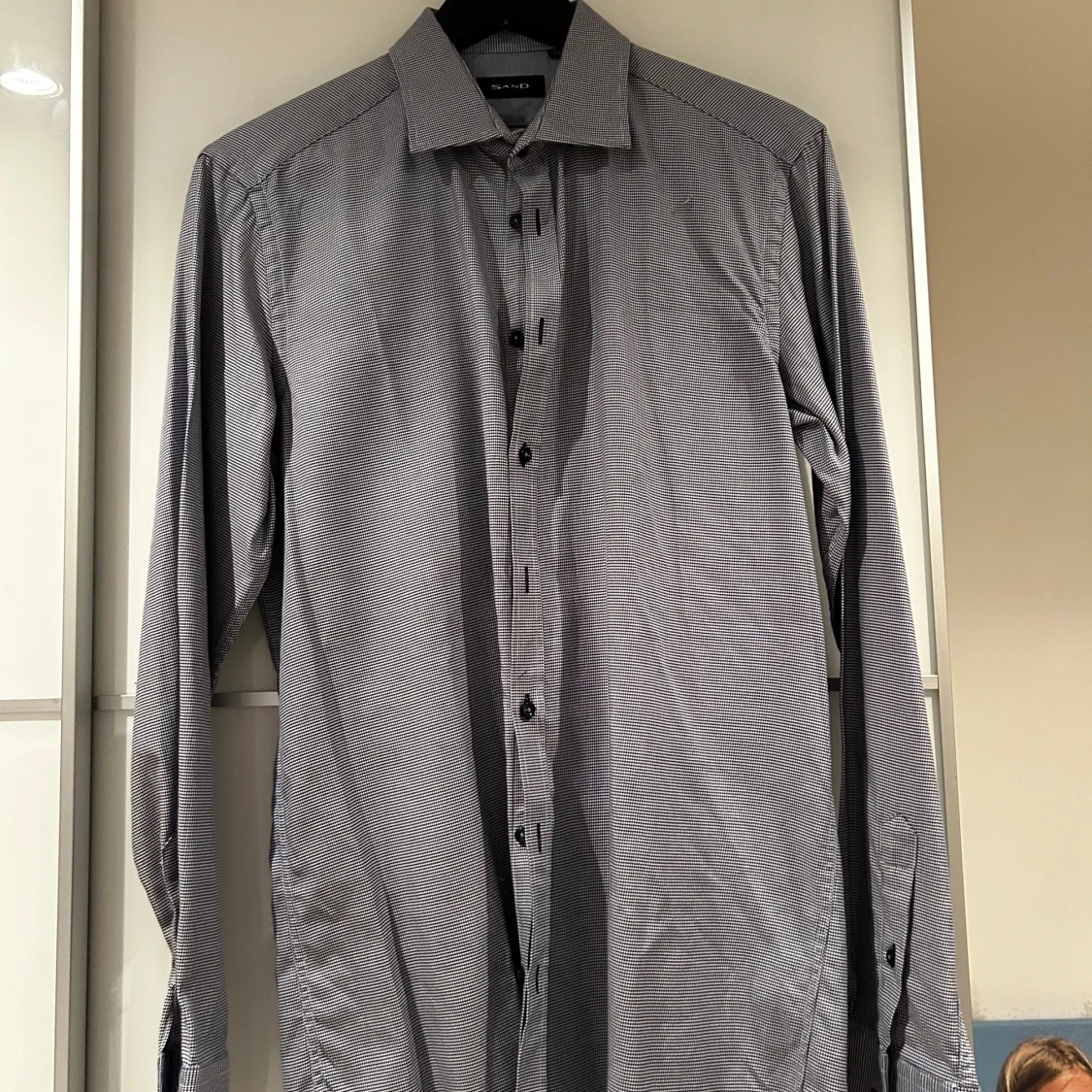 Mönstrad skjorta från Sand, stl 40