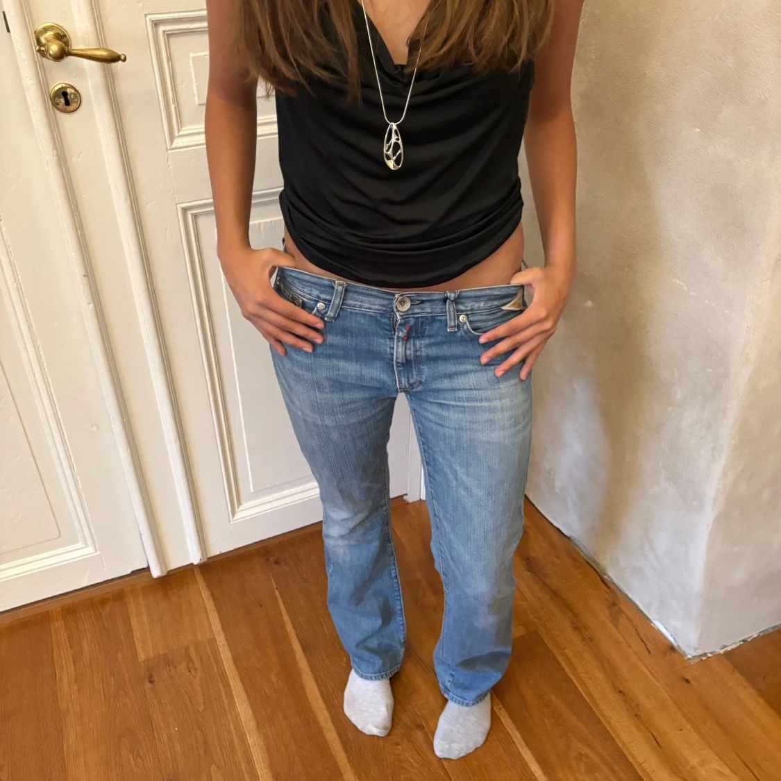 Replay ljusblå bootcut jeans - 2