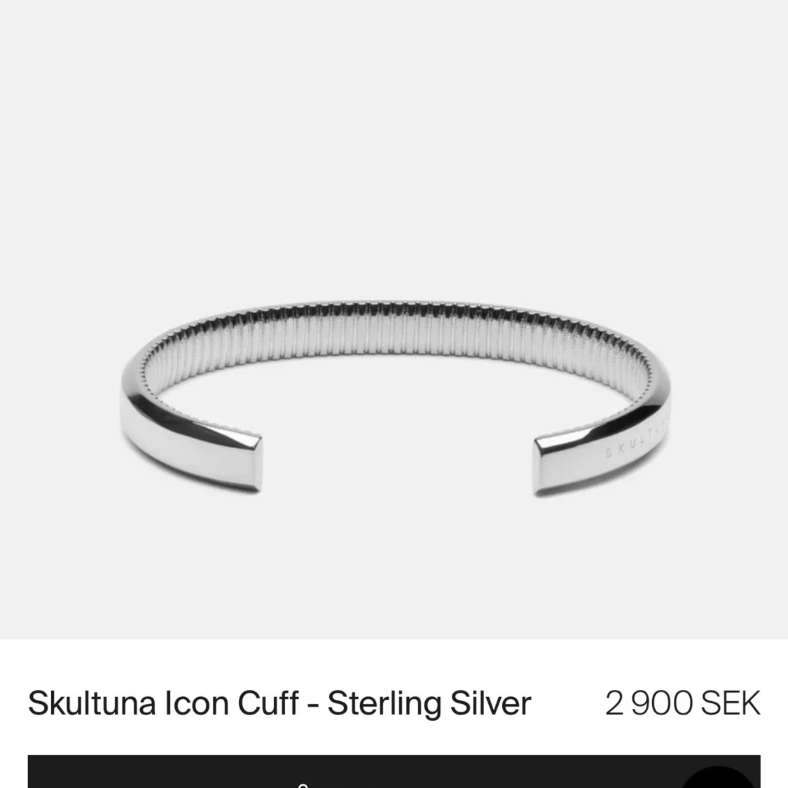 Silverfärgat armband från Skultuna - 4