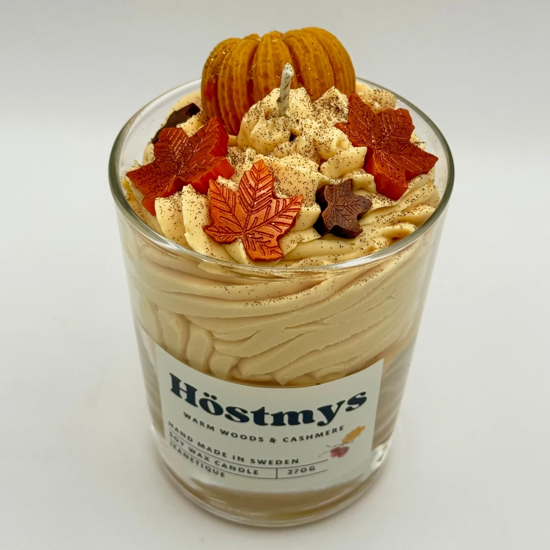 Höstmys Warm Woods & Cashmere Soy Wax Candle doftljus ljus - 1