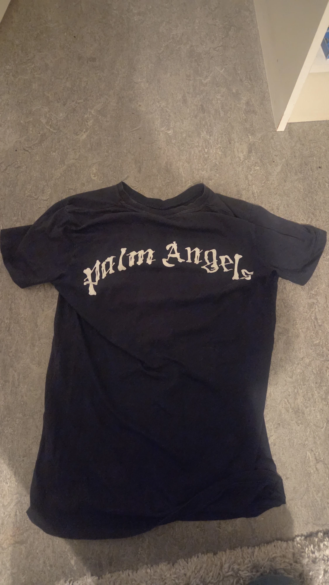Svart Palm Angels t-shirt med nalletryck stl 158-164 - 2