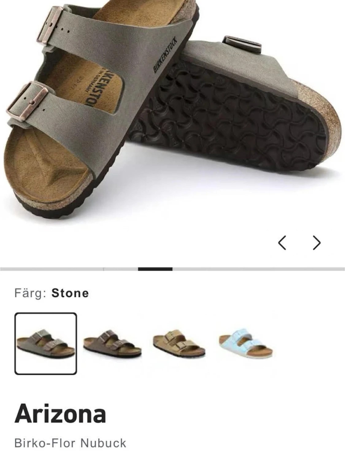 Birkenstock Arizona sandaler stone