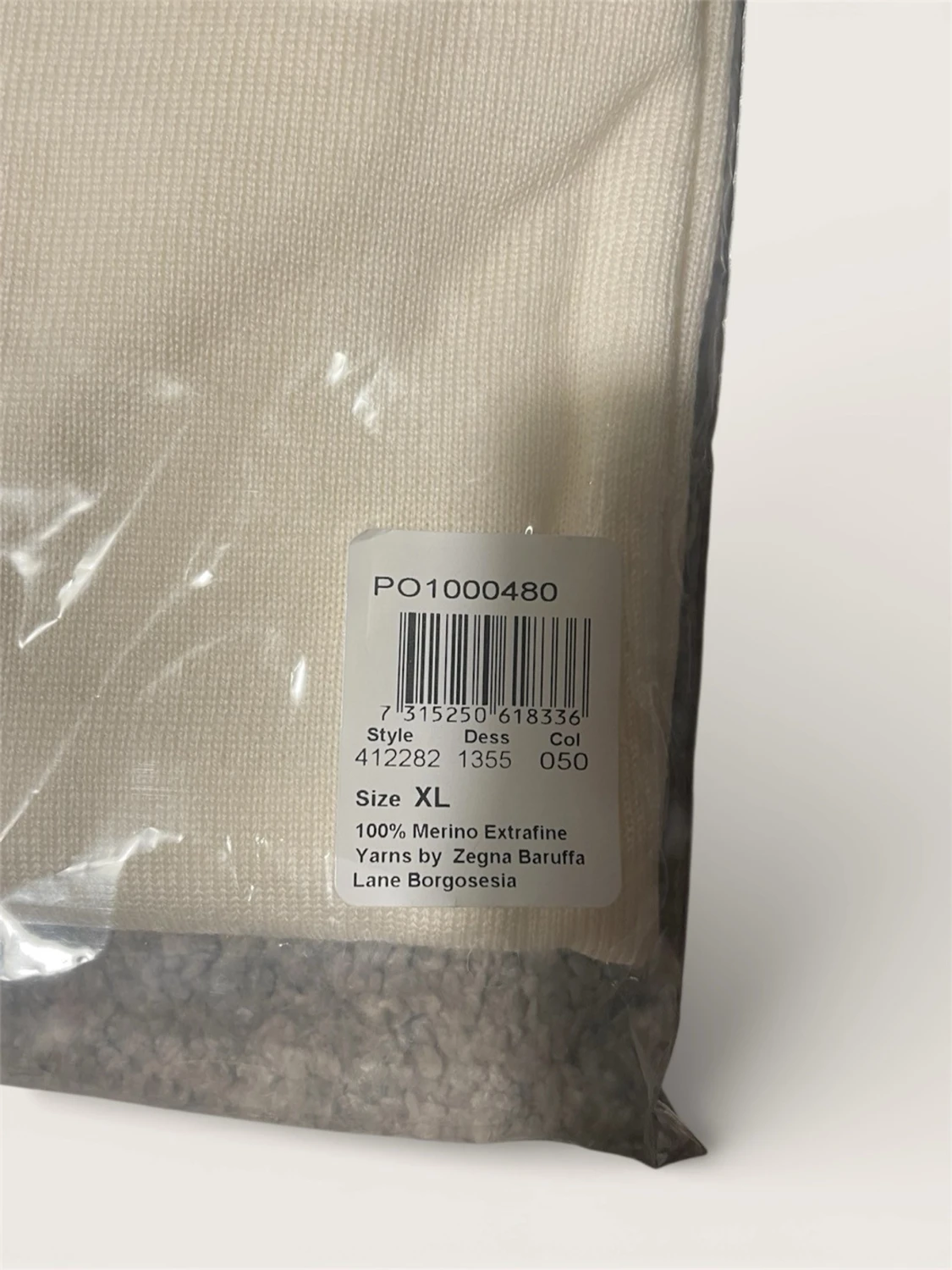 Vit stickad tröja Stenströms XL - 3