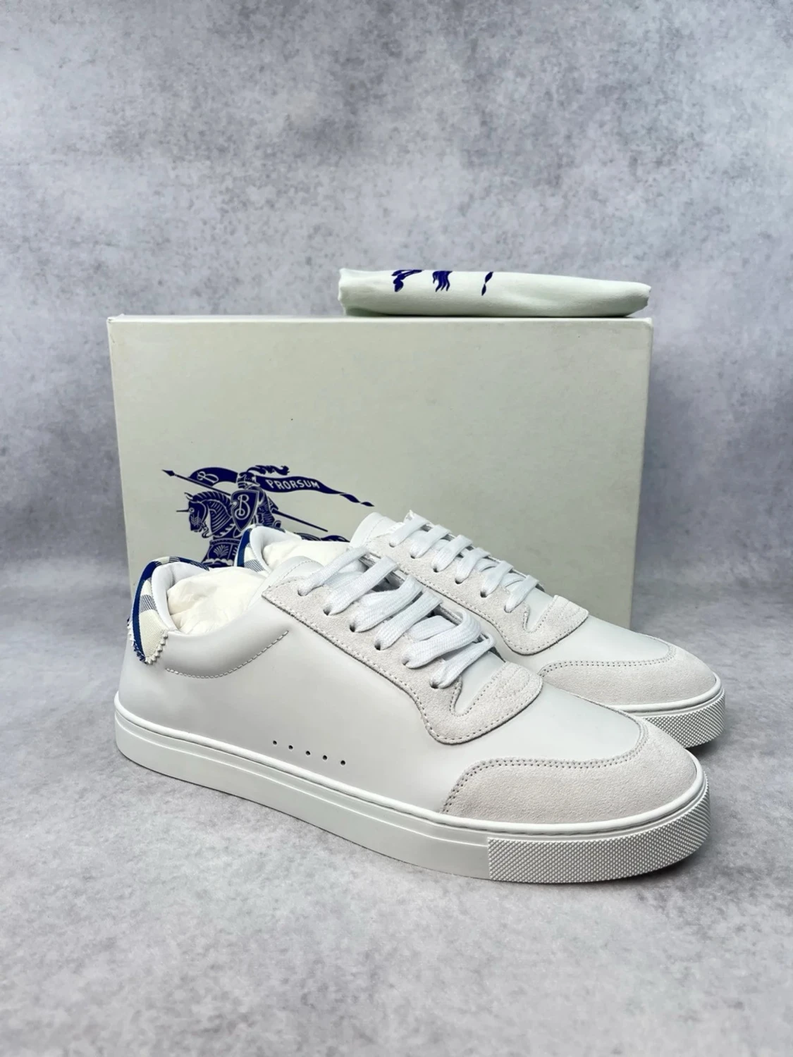 Burberry checked sneakers  - 1