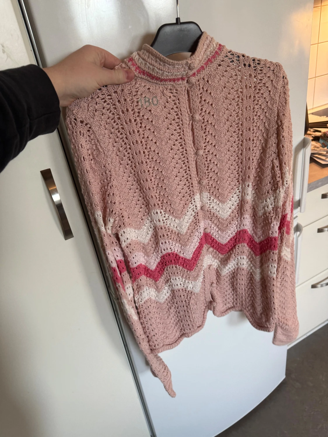 Rosa stickad polotröja Odd Molly - 3