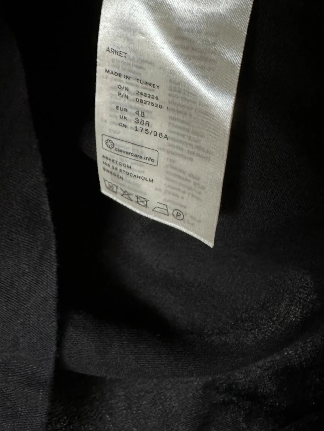 Svart Arket långärmad skjorta med dragkedja - 4